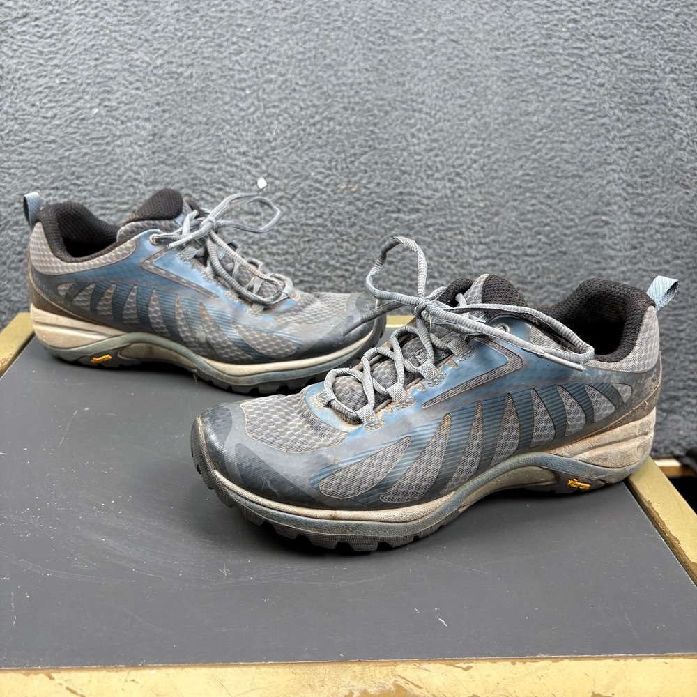 Merrell Siren Edge 3 Womens Hiking Shoes Blue Grey Trail Sneakers Size 9.5